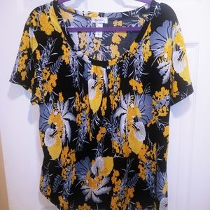 Casual Land Flower Blouse size 3x